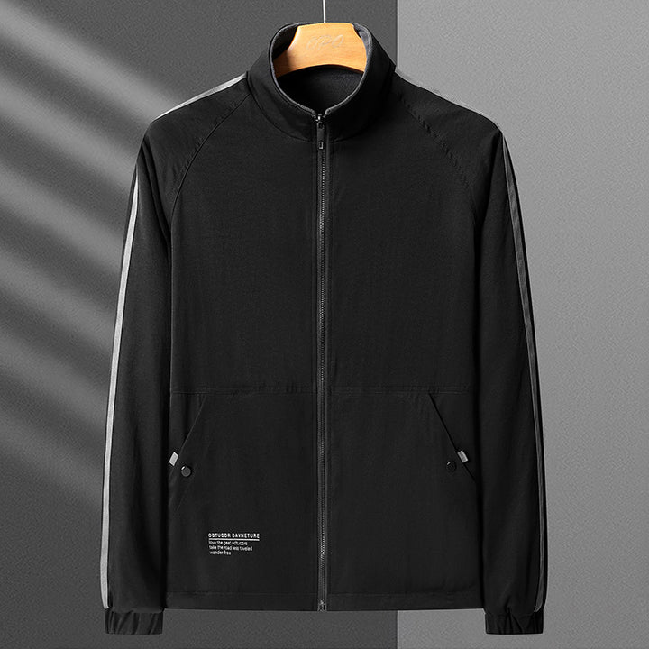 Men's Sporty Transitional Jacket with High Collar Mune Fashion 1788241641