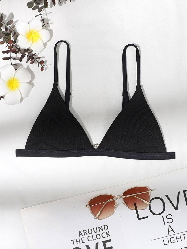 Women's Triangle Bikini Top with Adjustable Straps Mune Fashion