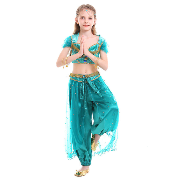 Girl exotic belly dance costume with sparkling details Mune Fashion