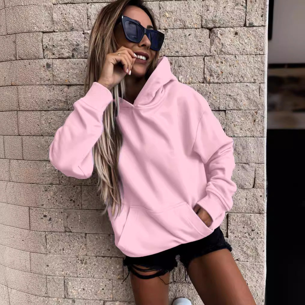 Women's Hoodie with Soft Fleece Lining and Casual Cut Mune