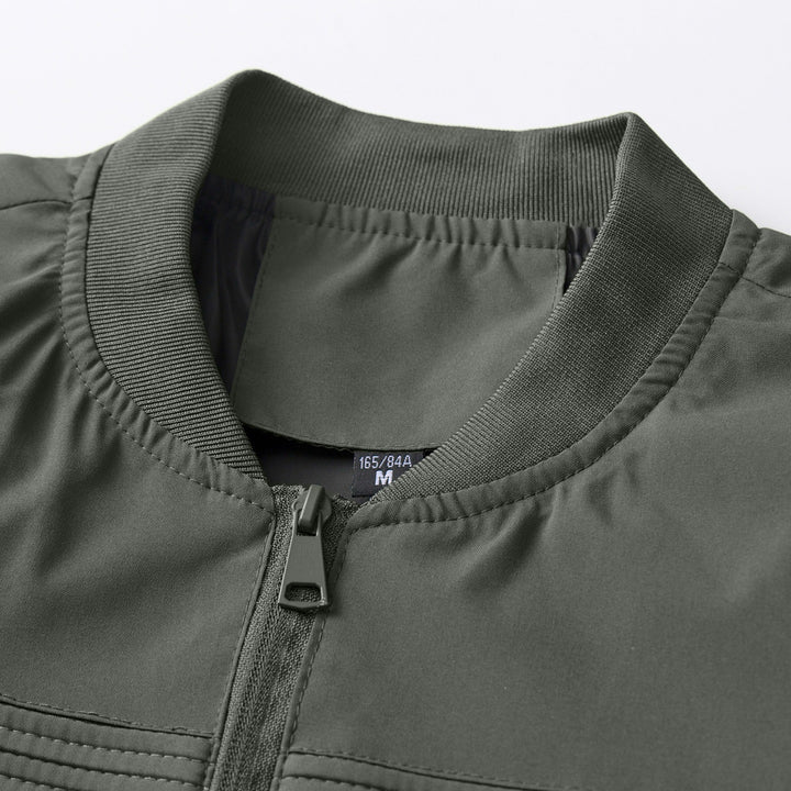 Men's Fashionable Bomber Jacket with Practical Zipper Mune Fashion