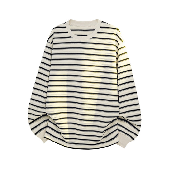 Men's Casual Striped Long Sleeve Shirt Mune Fashion