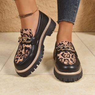Women's Fashion Patent Loafers with Oversized Bow and Chunky Profile Sole Mune Fashion