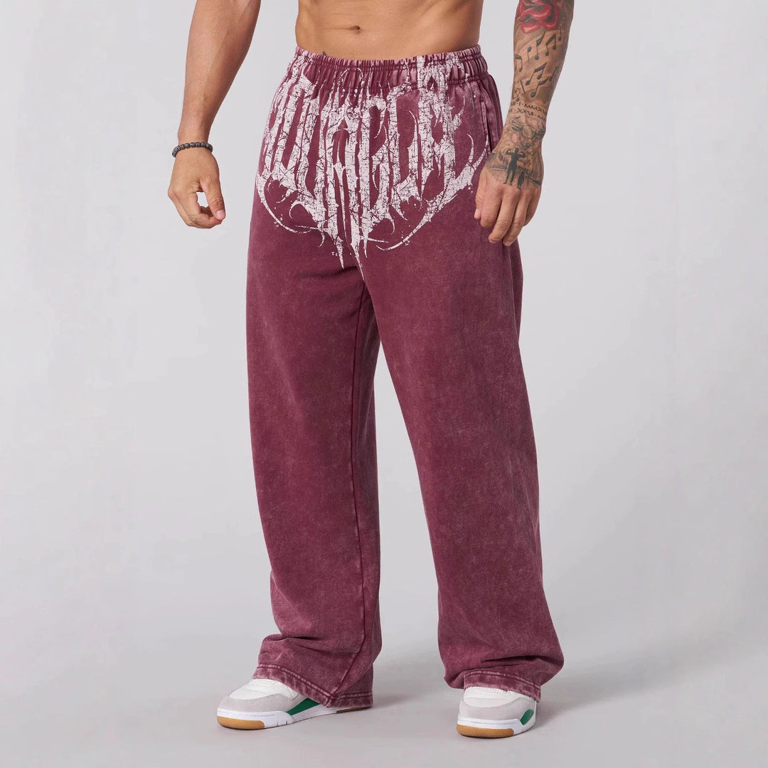 Men's soft washed joggers with a loose fit and elastic waistband Mune Fashion