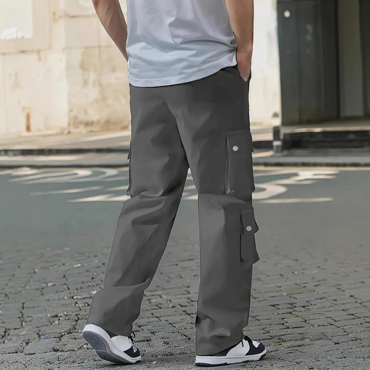 Men's Loose Fit Cargo Jogging Pants with Drawstring & Multiple Pockets Mune Fashion