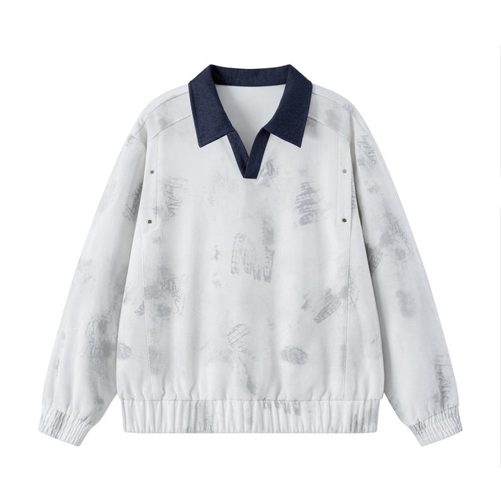 Women's Sporty Sweater with Stand-up Collar Mune Fashion