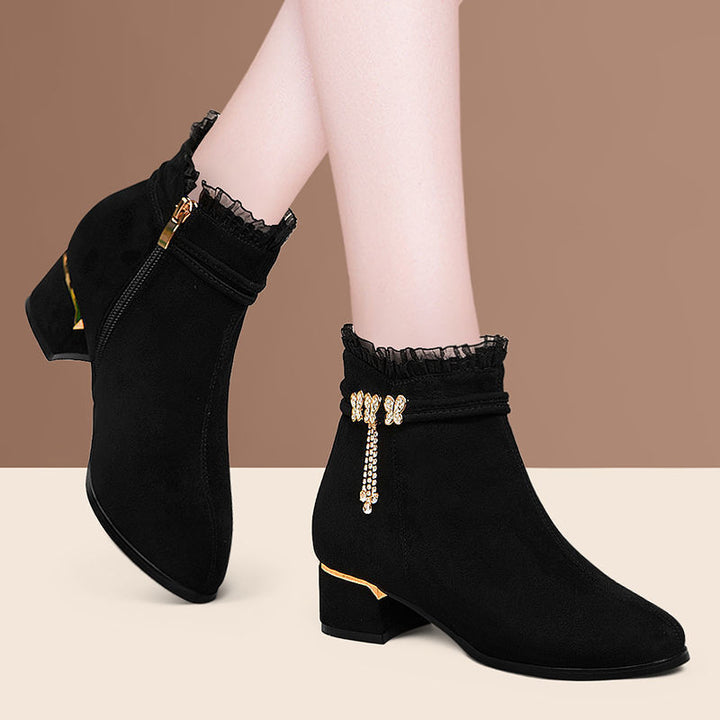 Ladies Glamorous Ankle Boots Mune Fashion