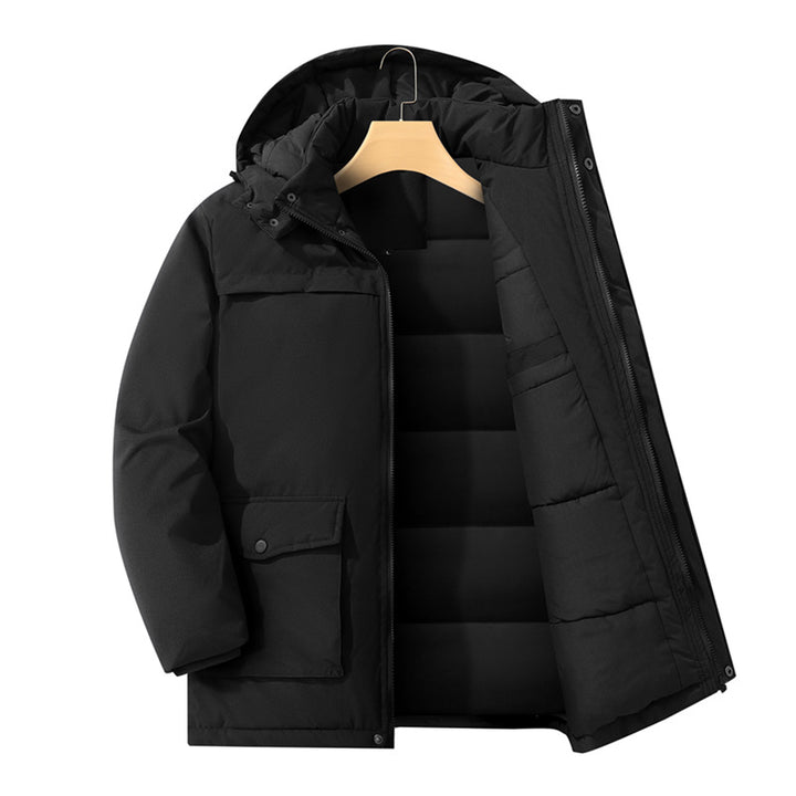 Men's Thermal Parka with cozy faux fur lining and removable hood Mune Fashion