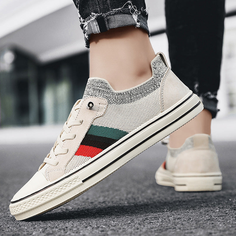 Women Sneakers with breathable mesh structure and stylish stripe elements Mune Fashion