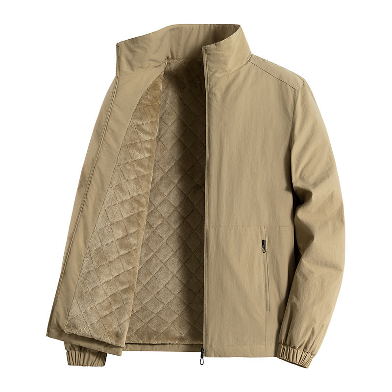 Men's ultralight breathable leisure jacket with mesh inner lining, stand-up collar, and zippered pockets Mune Fashion