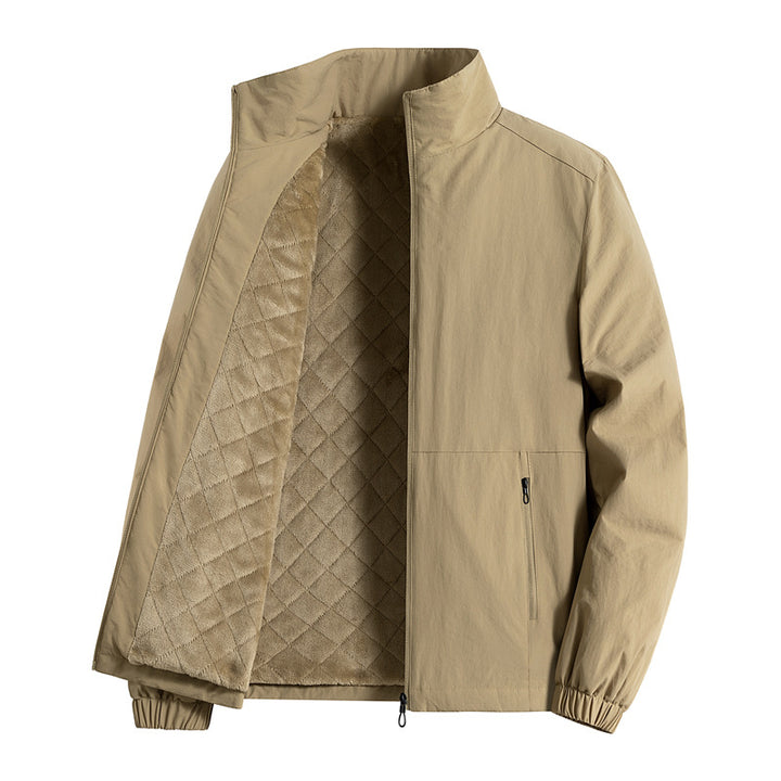 Men's ultralight breathable leisure jacket with mesh inner lining, stand-up collar, and zippered pockets Mune Fashion