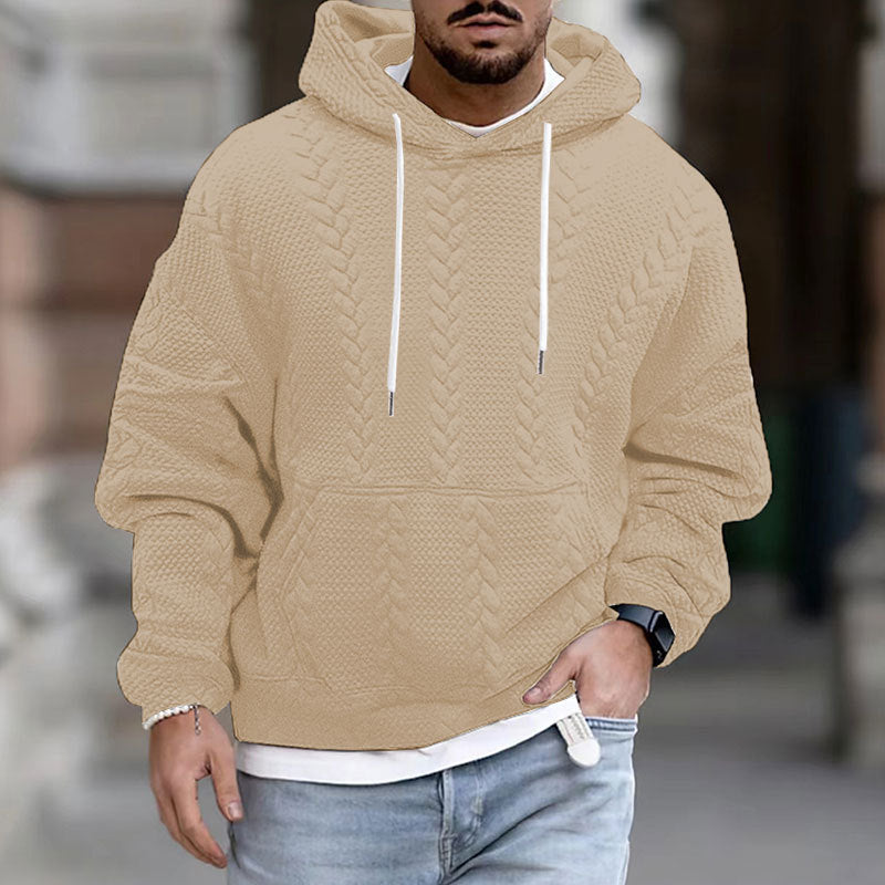 Men's Stylish Chunky Knit Hooded Sweater