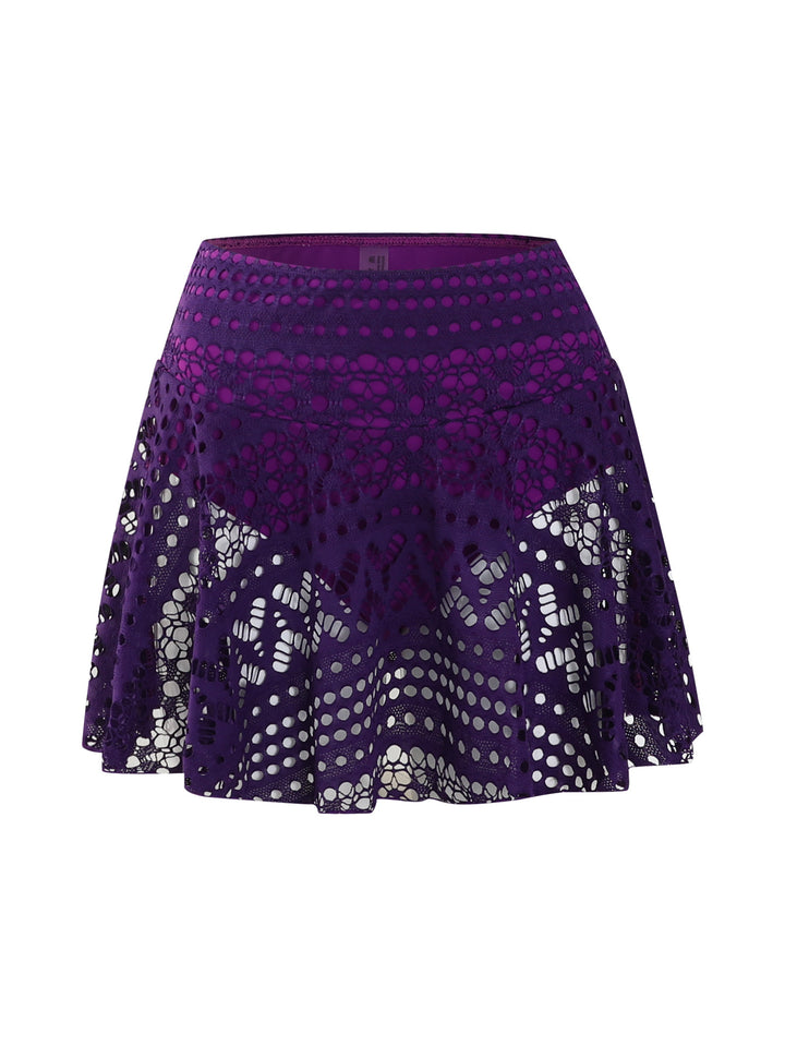 Ladies sporty casual skirt with perforated design Mune Fashion