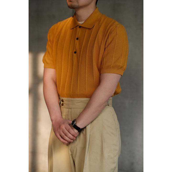 Men's polo shirt with textured design Mune Fashion