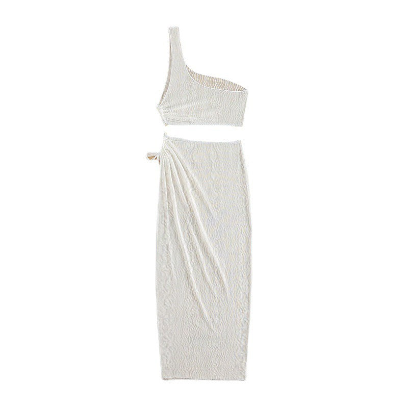 Ladies Elegant Beach Dress with High Cut and Wrap Detail Mune Fashion