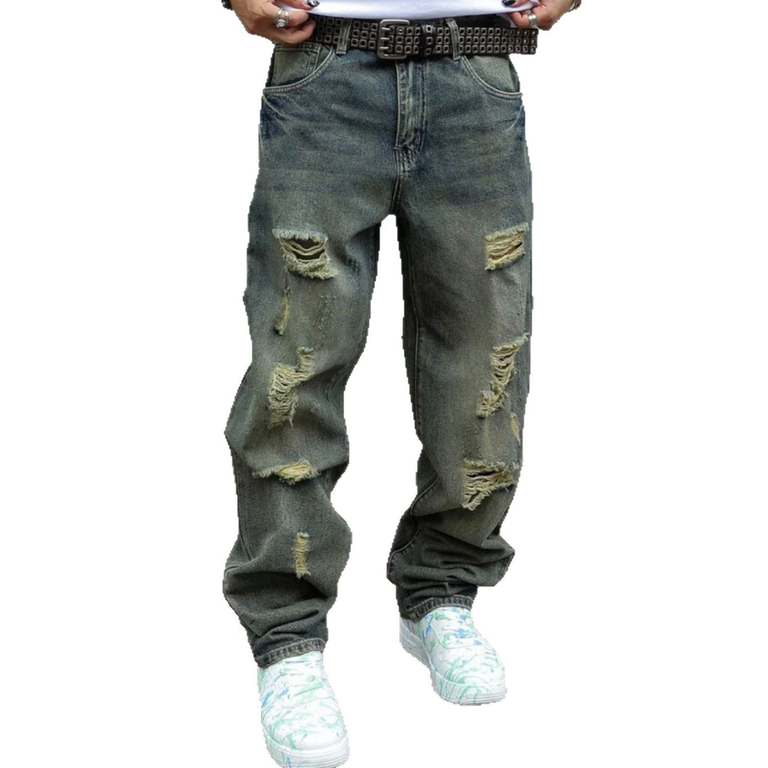 Men's Casual Ripped Jeans Mune Fashion