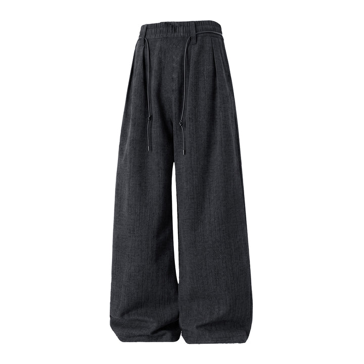 Women's Wide Balloon Pants with Drawstring, Pleats and Elastic Cuff Hem Mune Fashion