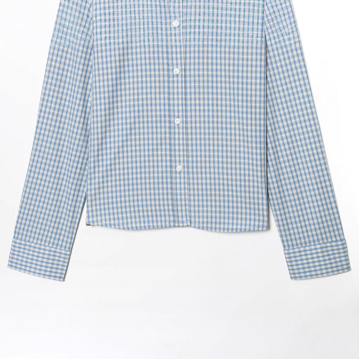 Men's checked button-down shirt with Kent collar and slim silhouette Mune Fashion
