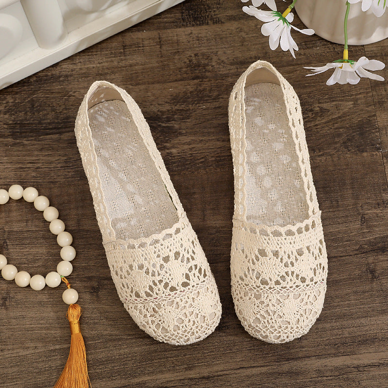 Ladies elegant and breathable lace shoes Mune Fashion