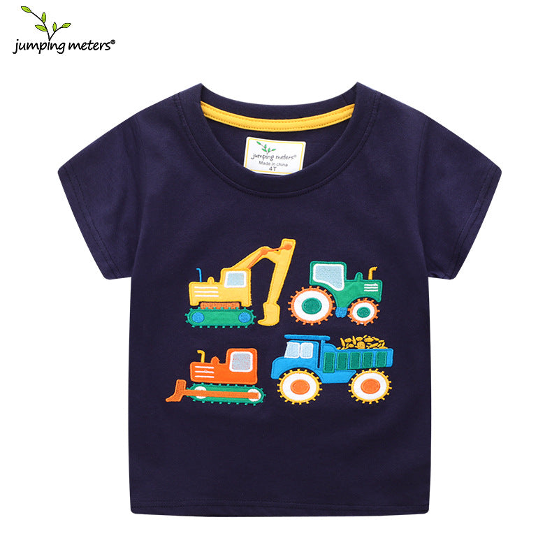 Boys T-shirt with colorful construction vehicle design Mune Fashion