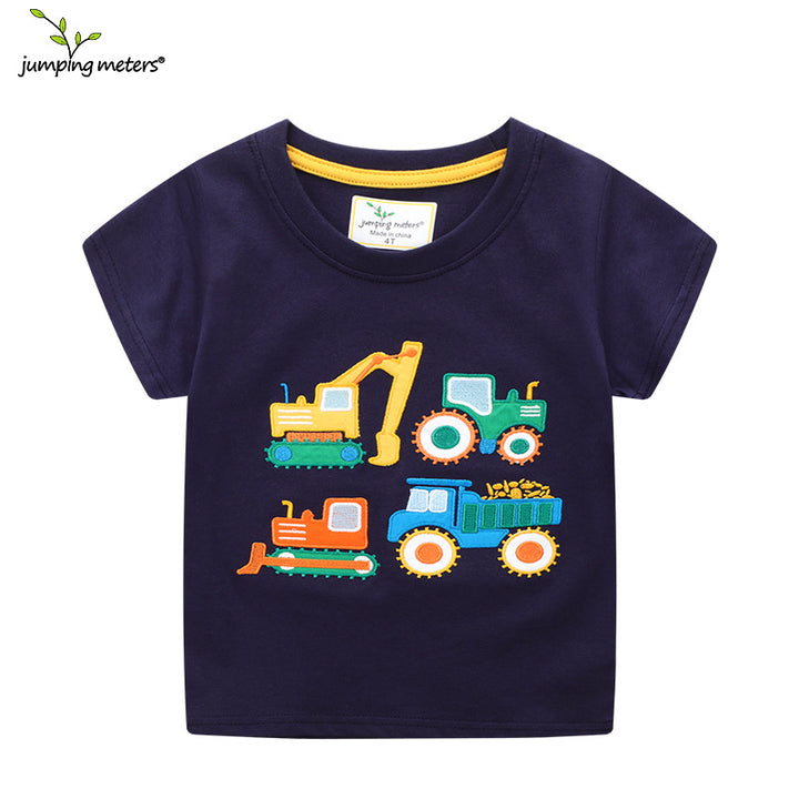 Boys T-shirt with colorful construction vehicle design Mune Fashion