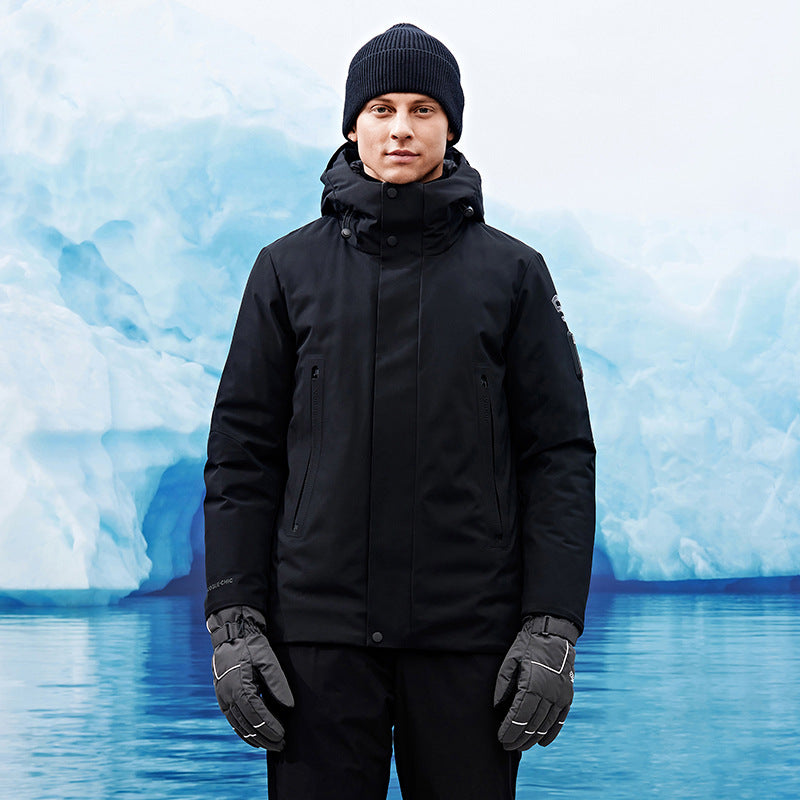Men's windproof and breathable softshell parka with hood Mune Fashion