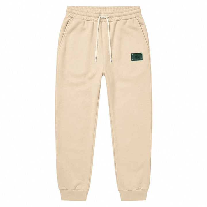 Men's Minimalist Fleece Jogging Pants with Elastic Drawstring and Narrow Cuffs Mune Fashion