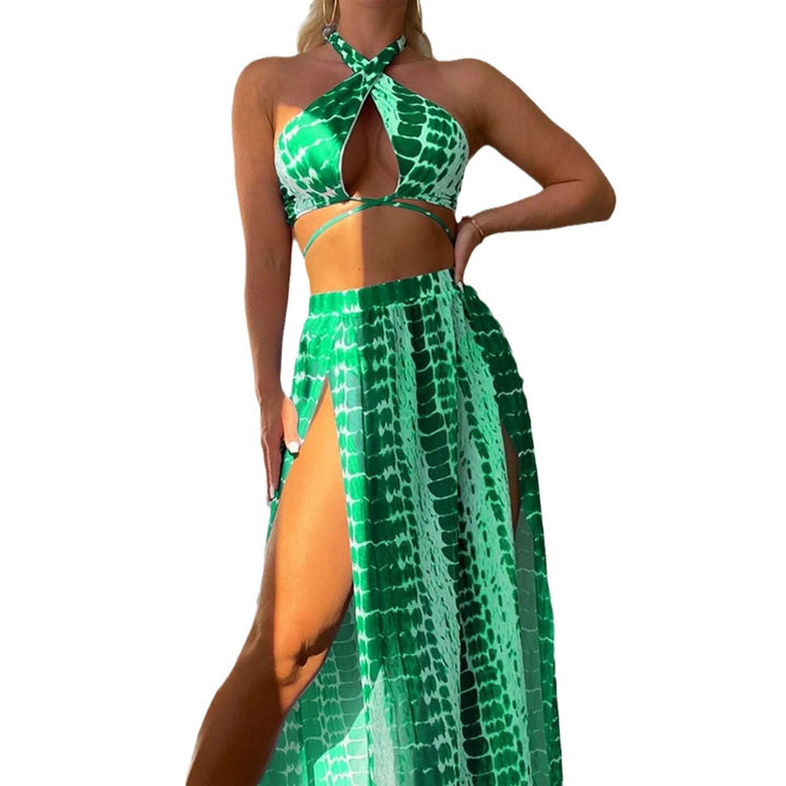 Women's Bikini Style with Transparent Maxi Skirt Mune Fashion