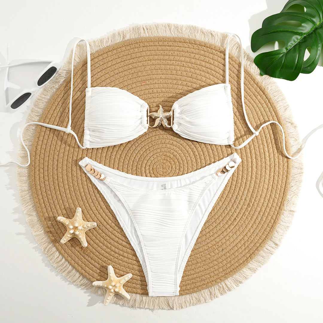 Women's Refined Bikini Set with Gold Details Mune Fashion