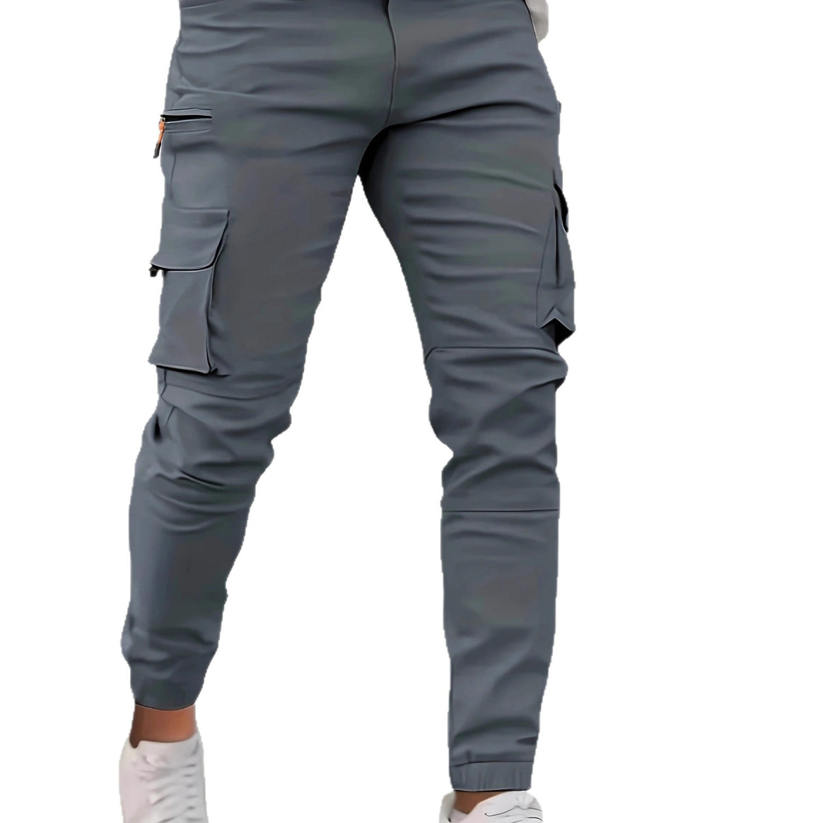 Men's tapered utility cargo pants with zip pocket, flap pockets, and D-ring Mune Fashion