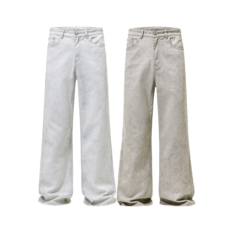 Men's baggy jeans with culotte-inspired cut made of stonewashed denim Mune Fashion