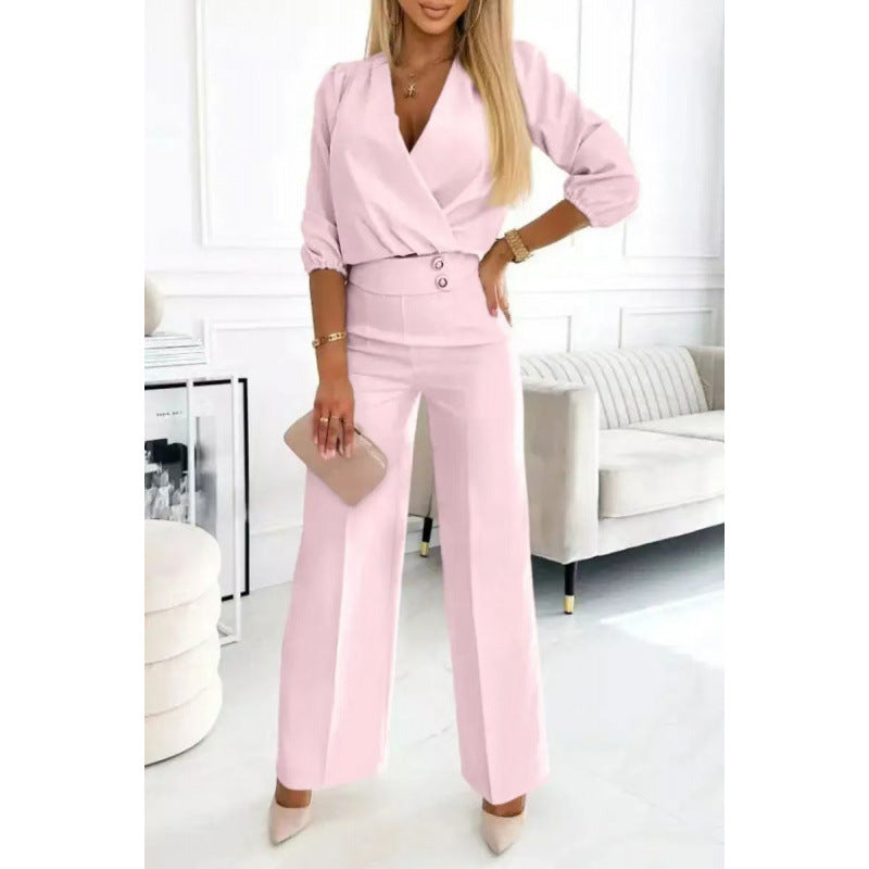 Women elegant jumpsuit with wide legs Mune Fashion