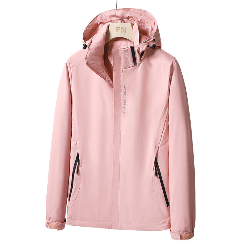 Men's Waterproof Softshell Jacket with Hood, Zip Pockets and Adjustable Cuffs Mune Fashion