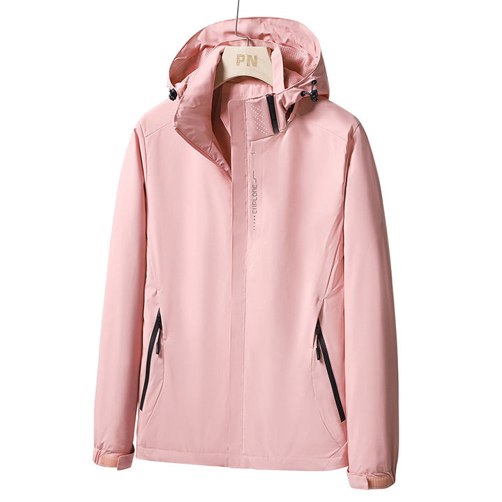 Men's Waterproof Softshell Jacket with Hood, Zip Pockets and Adjustable Cuffs Mune Fashion