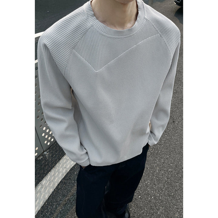 Men's Fashionable Sweatshirt with Textured Design Mune Fashion