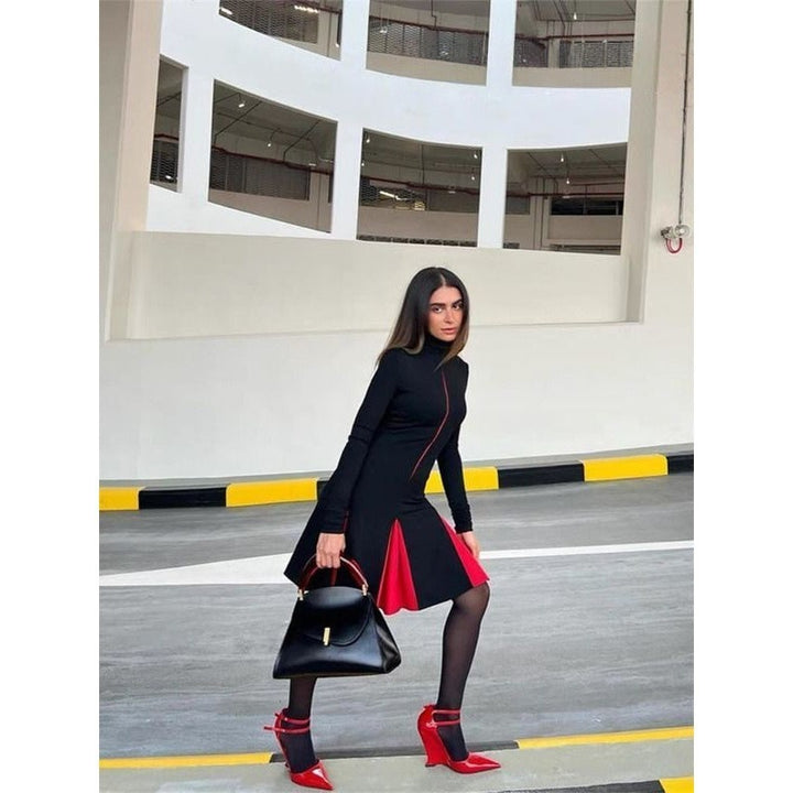Women's pointed toe patent wedges with sculpted wedge heel and double ankle strap Mune Fashion
