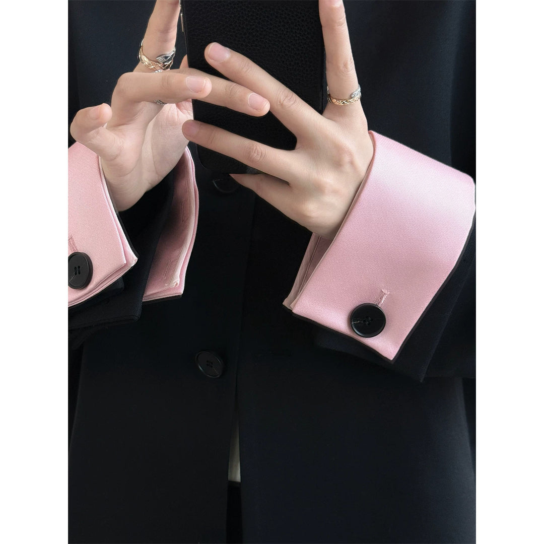 Women's fashionable and elegant jacket with contrasting sleeves Mune Fashion