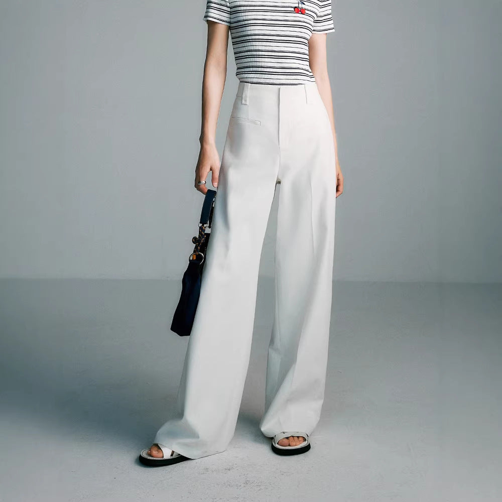 Ladies Elegant and Wide High Waist Pants Mune Fashion