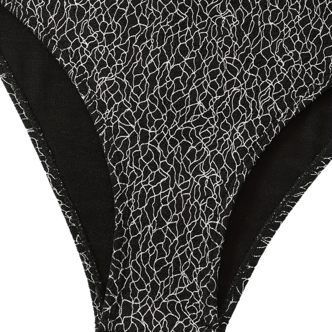 Women's One-Piece Swimsuit with Sophisticated Cross-Strap Design Mune Fashion