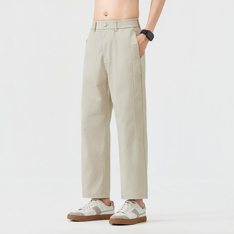 Men's Casual Relaxed Fit Fabric Pants Mune Fashion