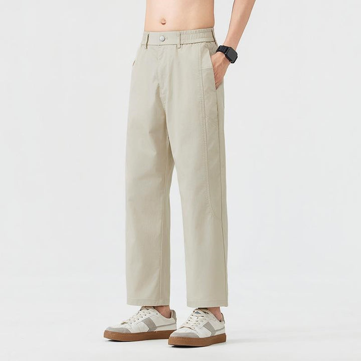 Men's Casual Relaxed Fit Fabric Pants Mune Fashion