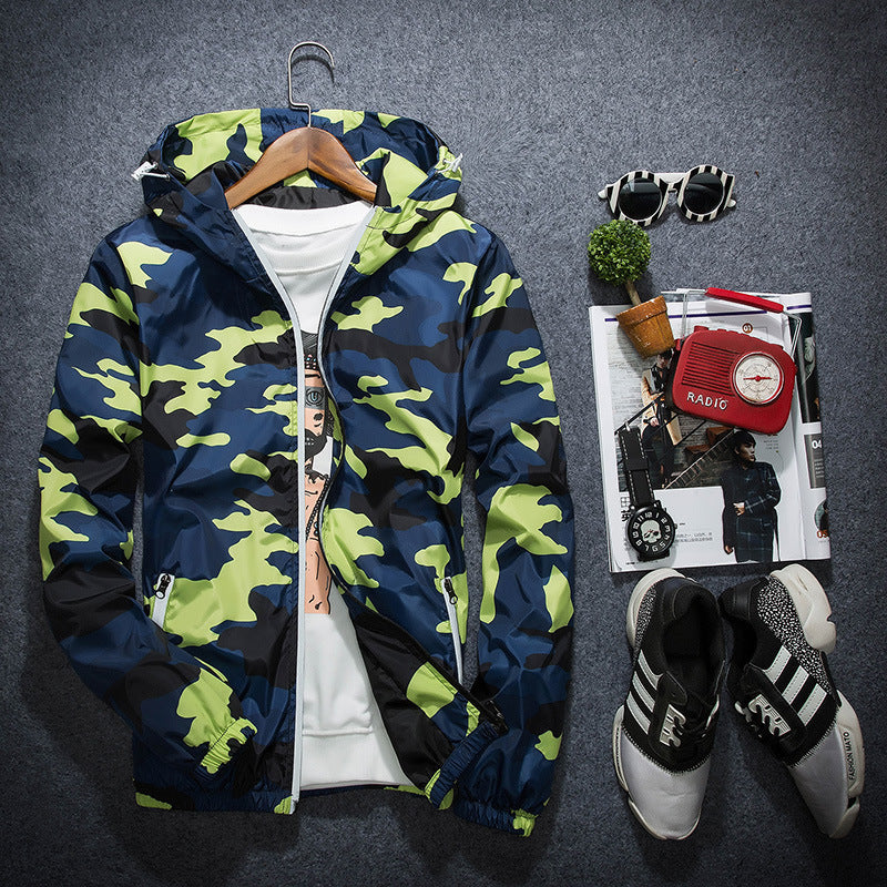 Men's Fashion Camouflage Pattern Transition Jacket Mune Fashion