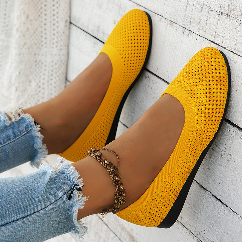 Casual Breathable Flat Shoes Mune Fashion