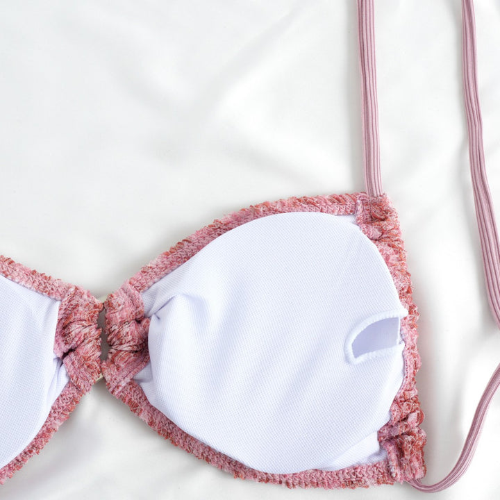 Women Comfortable Triangle Bikini with Sophisticated Details Mune Fashion