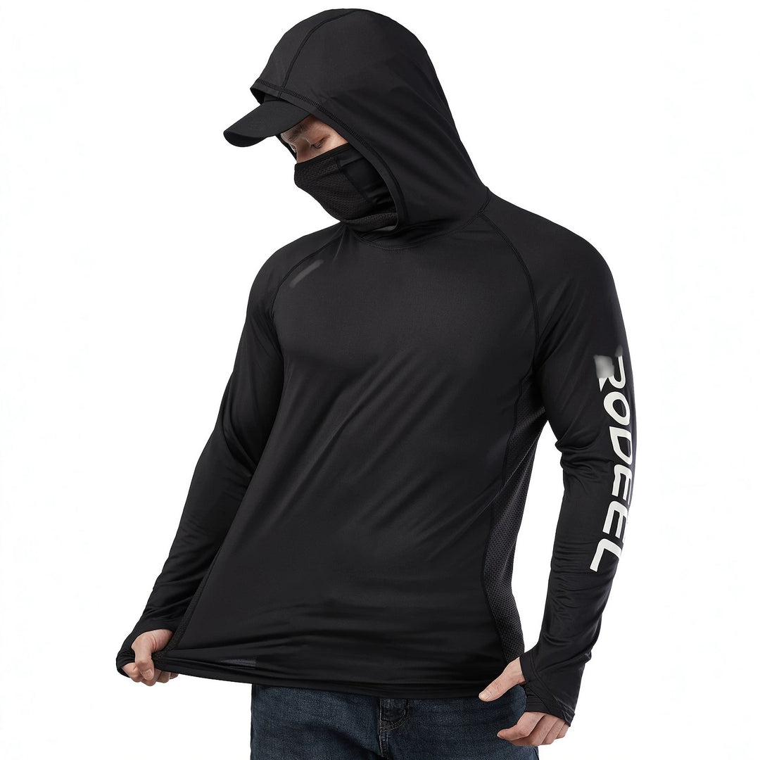 Men's Sporty Long Sleeve Shirt with Hood