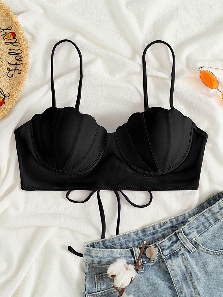 Women’s Bikini Top with Ruffle Design Mune Fashion