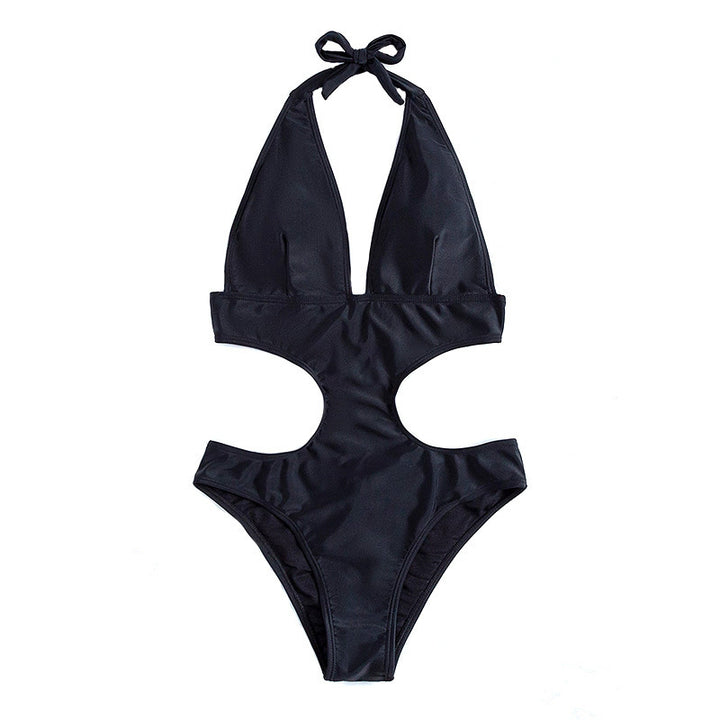 Ladies' one-piece swimsuit with deep V-neck and side cut-outs Mune Fashion
