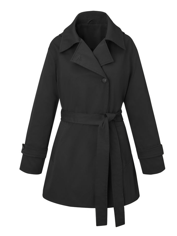 Women Elegant and Timeless Trench Coat Mune Fashion