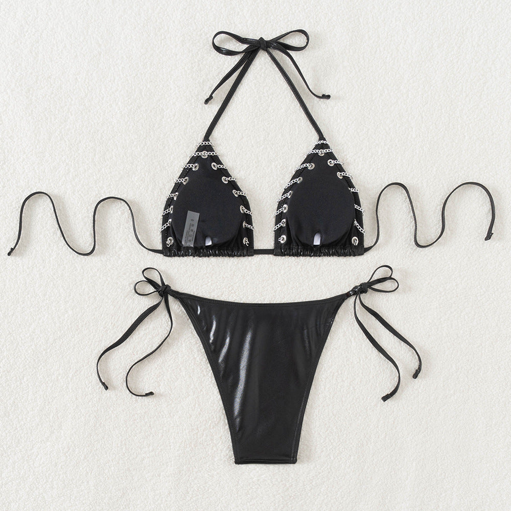 Women’s seductive triangle bikini with detail-loving accents Mune Fashion