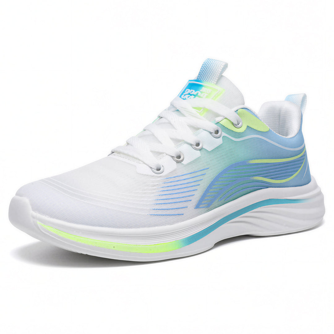 Unisex nan lightweight comfort running sneaker with seamless mesh upper, padded heel collar, and shock-absorbing wave EVA sole Mune Fashion